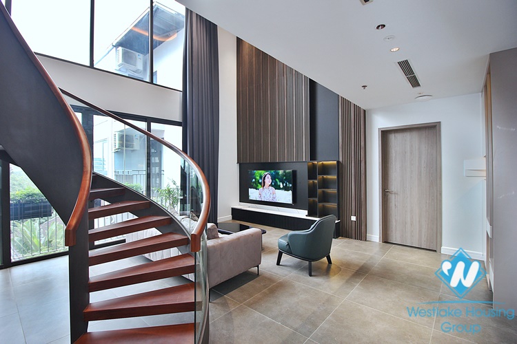 A luxurious duplex 3 bedrooms apartment for rent in Tay Ho area